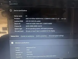Laptop Acer AS5755 4GB AMD SSD 128GB