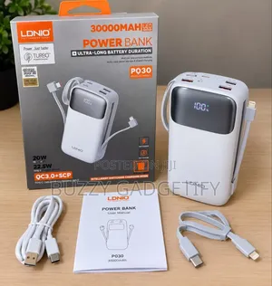 LDNIO PQ30 30,000mAh Super Fast Charging Power Bank
