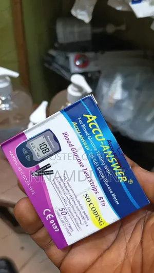 Sugar Monitor Strips, Accu Answer.