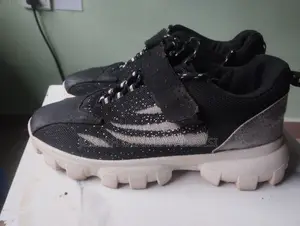 Fairly Used Black & White Chunky Sneakers - [Size 44]
