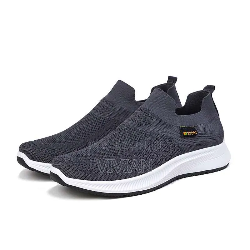 Sportflex Black Slip_on Sneakers