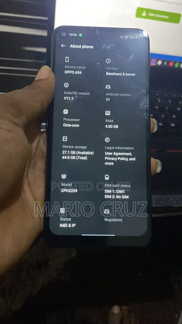 Oppo A54 64 GB Black