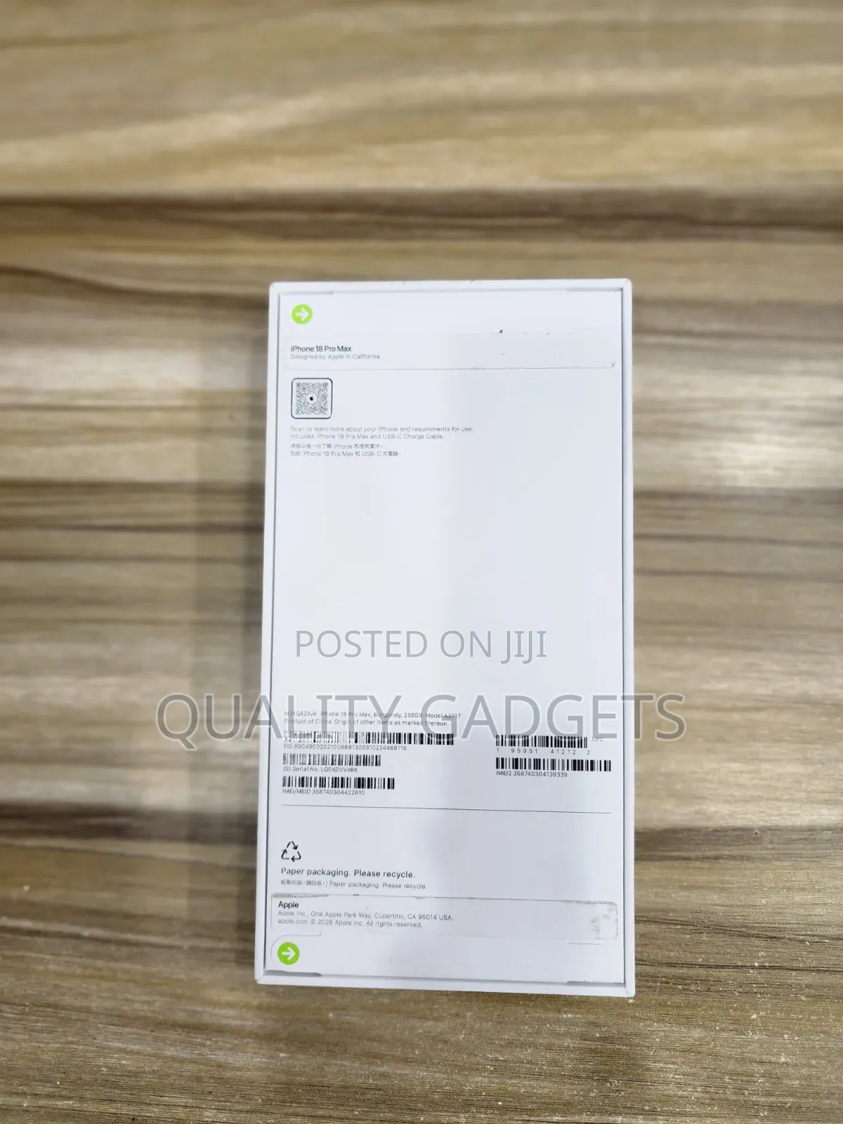 New Apple iPhone 18 Pro Max 256 GB