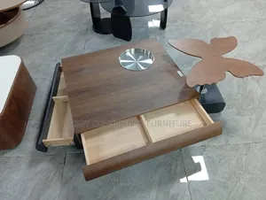 Luxury Wooden Storage Center Table With Drawers