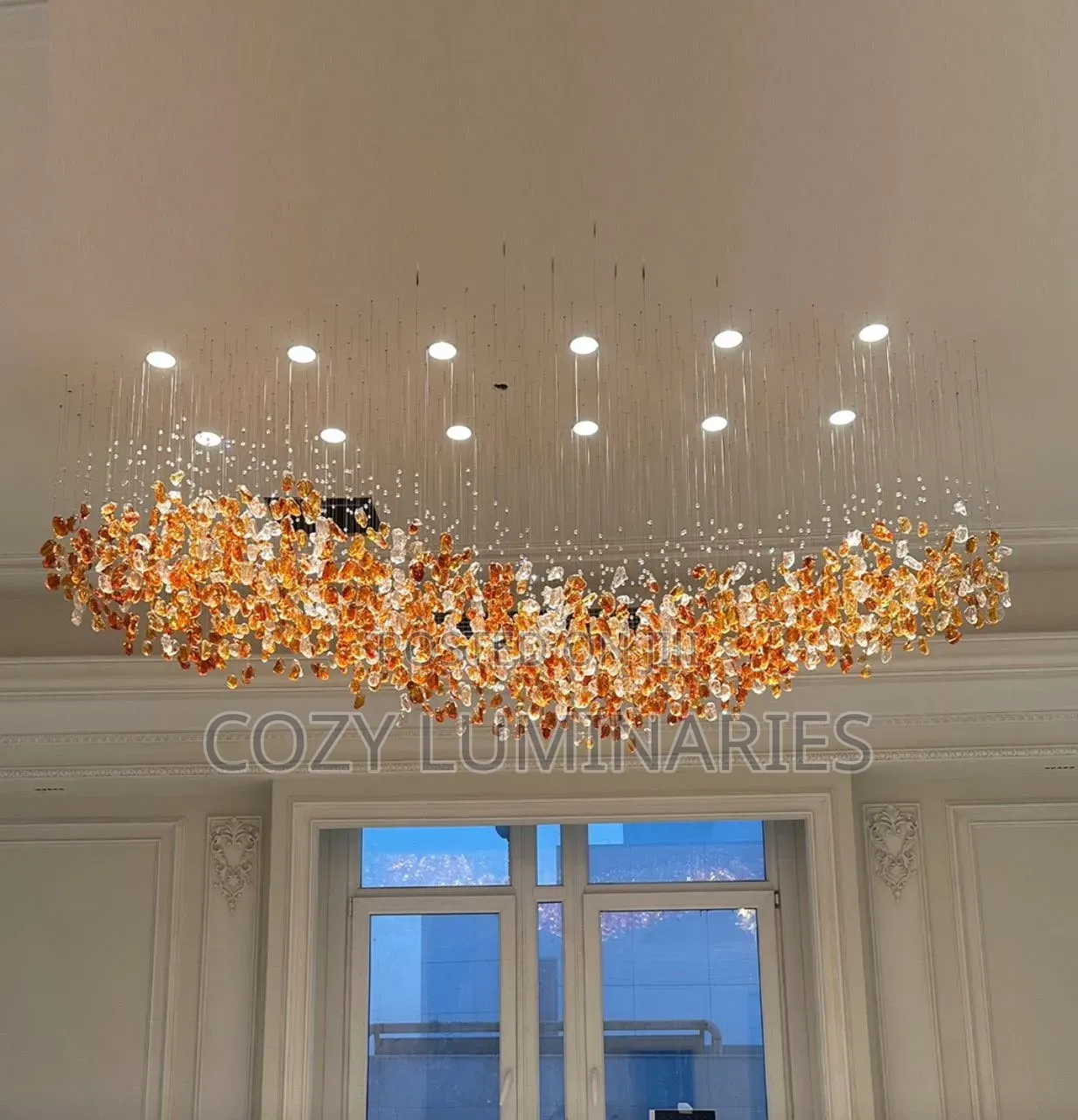 Luxury Custom Crystal Stone Chandelier