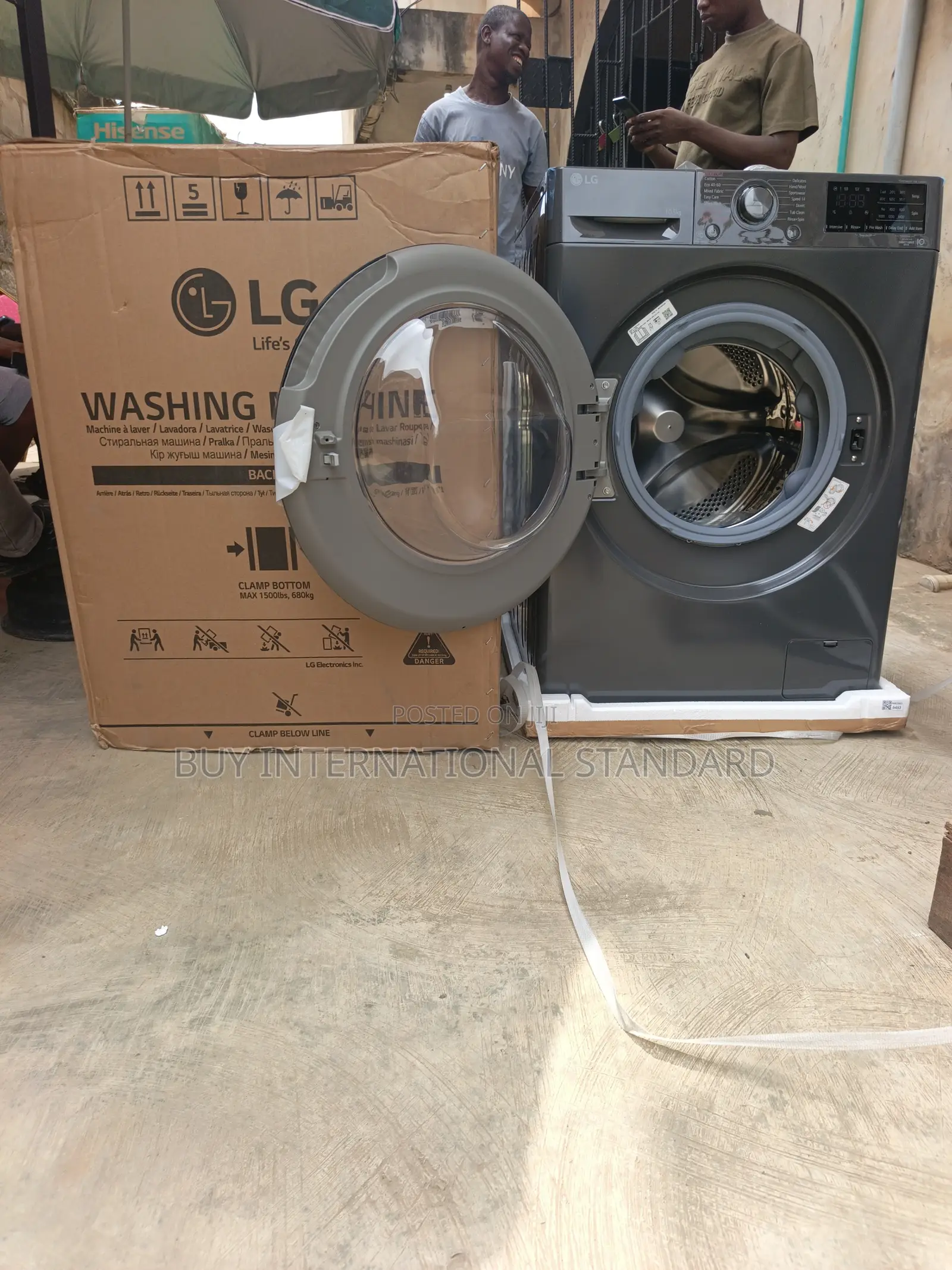 LG 10.5KG Front Loading Family Laundry Machine