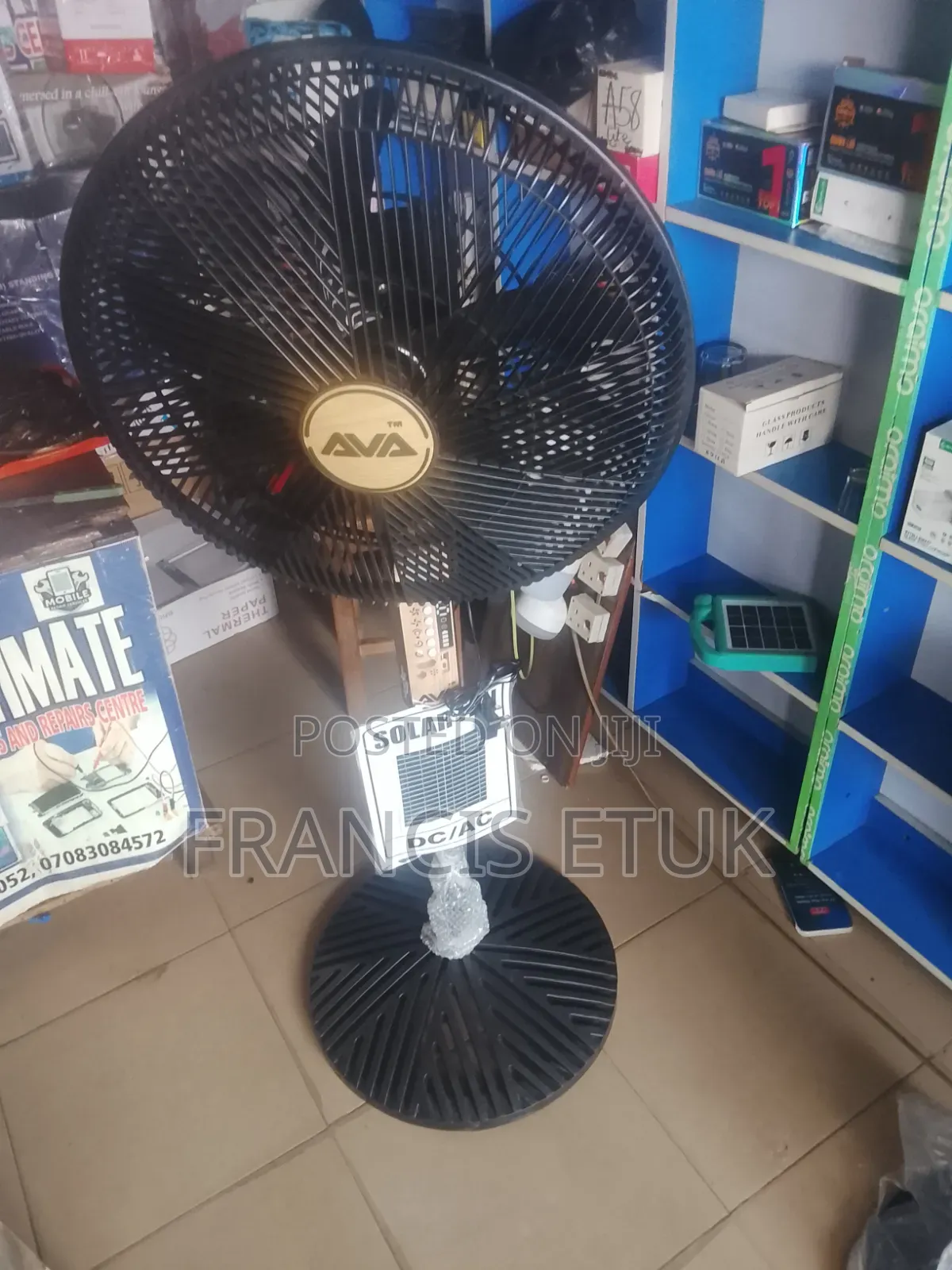 Ava Rechargeable Solar Fan