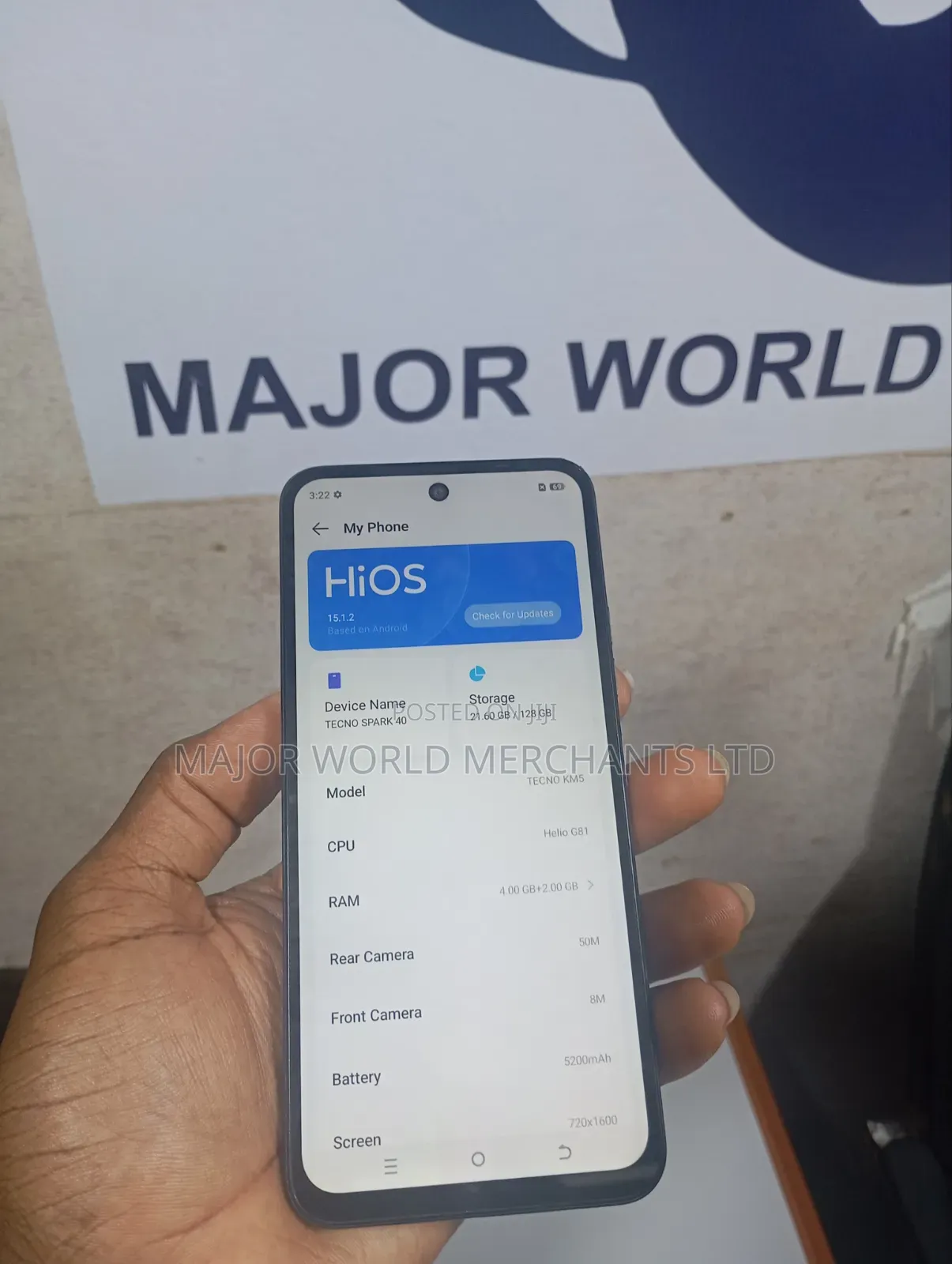 Tecno Spark 40 128 GB Silver