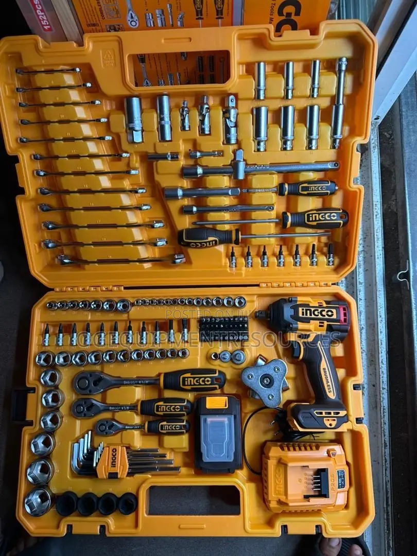 Ingco 152-Piece Cordless Impact Wrench Tool Set