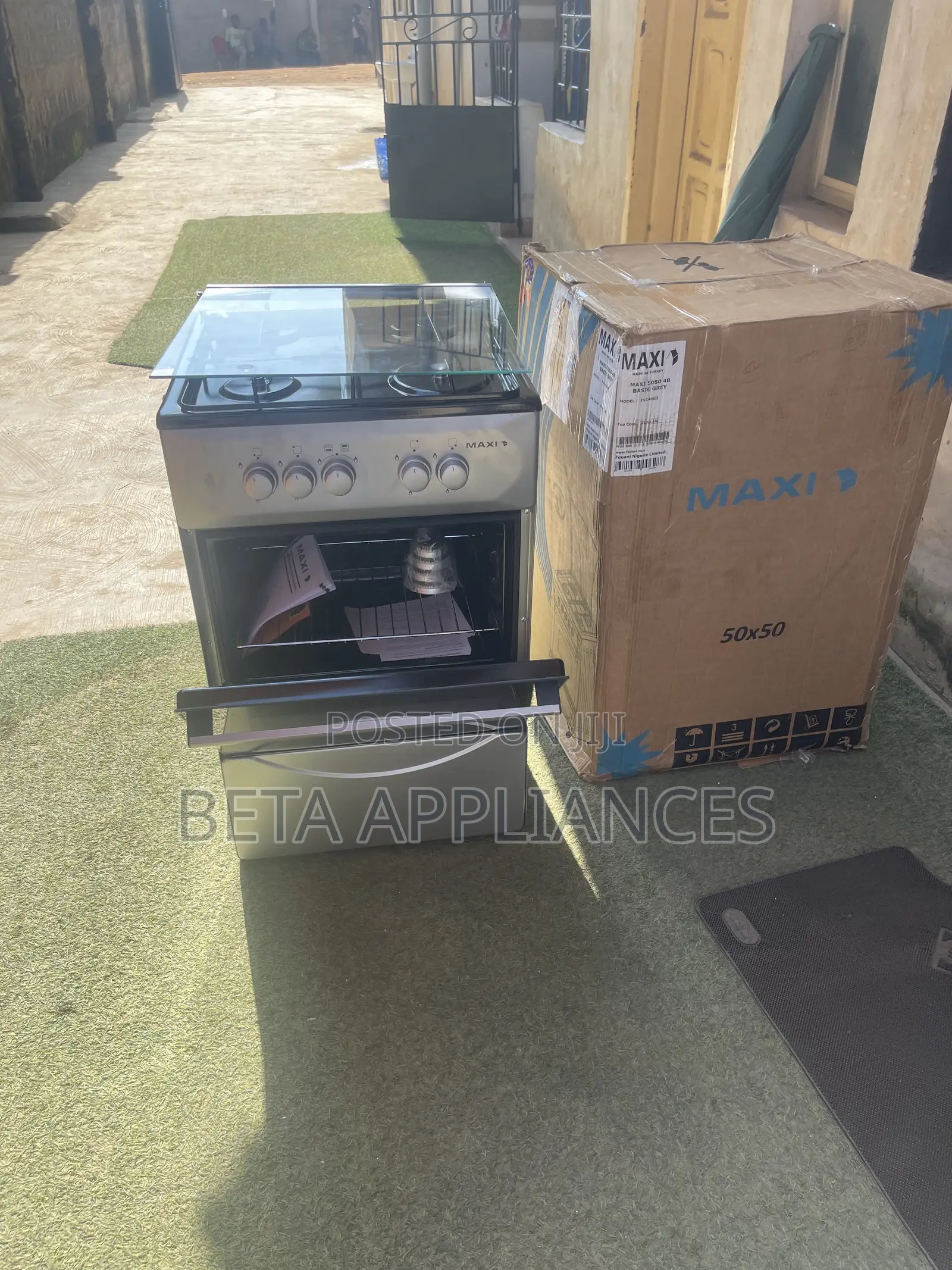 Maxi 4-Burner Gas Cooker for Home Use