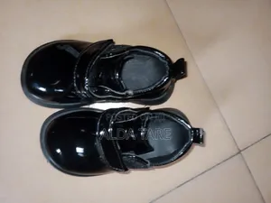 Unisex Black Kids Shoes for School and Church -Size 22