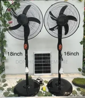 18 and 16 Inches Solar Fan