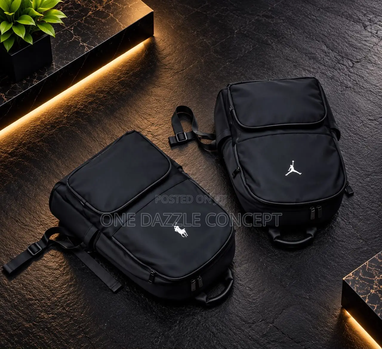 Black Duffle and Backpack Collection