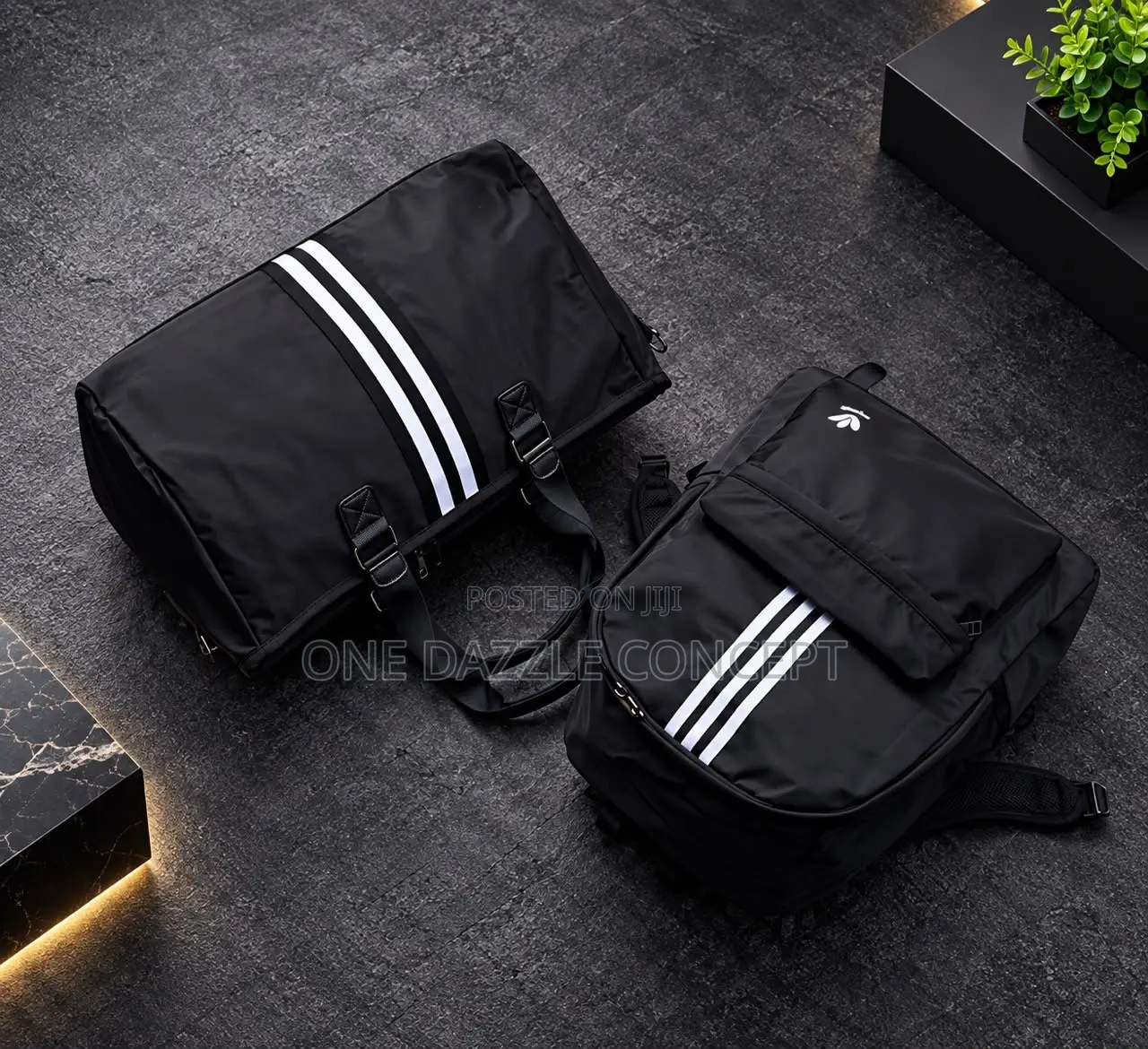 Black Duffle and Backpack Collection