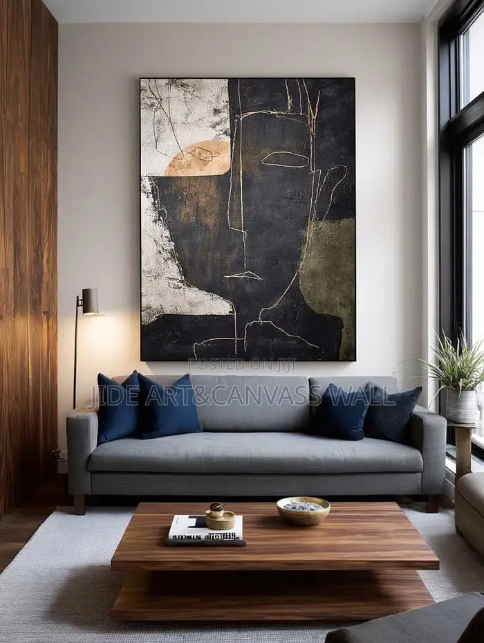 Abstract Art Designs on a Rough Texture Material