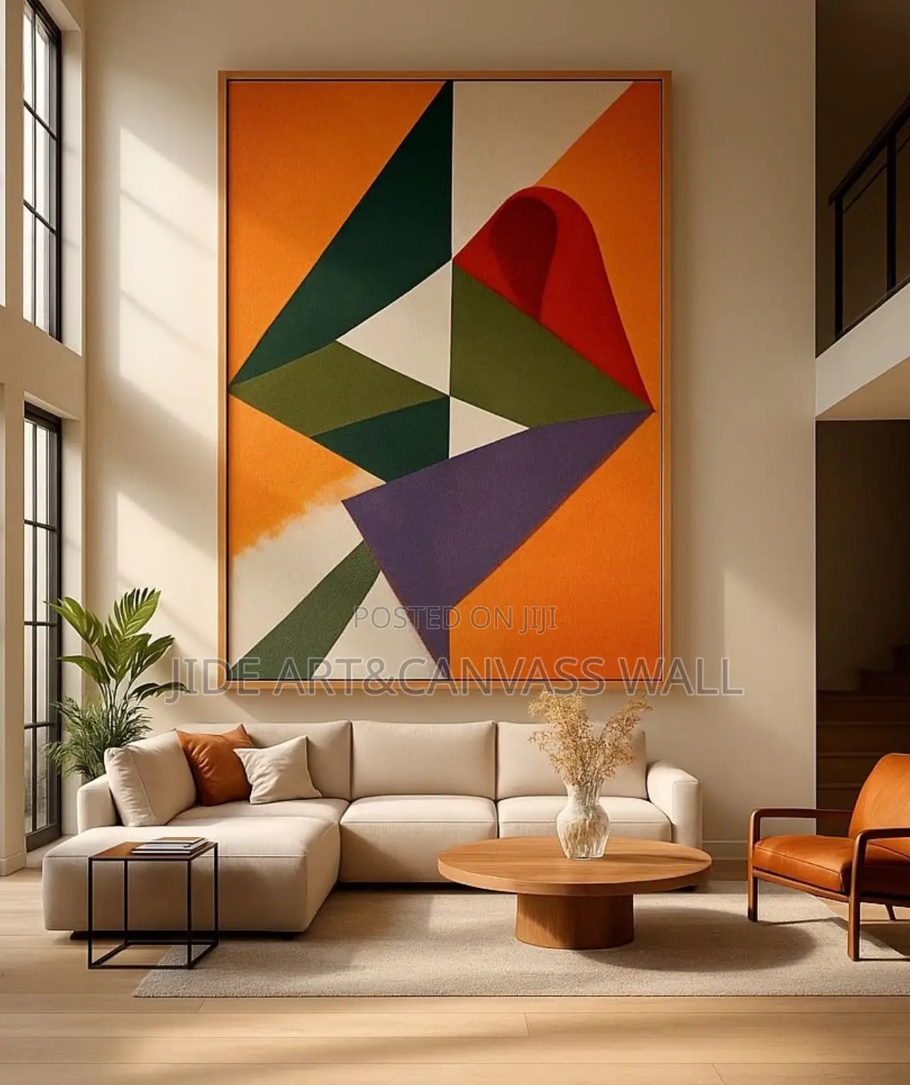 Abstract Art Designs on a Rough Texture Material