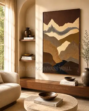 Abstract Art Designs on a Rough Texture Material