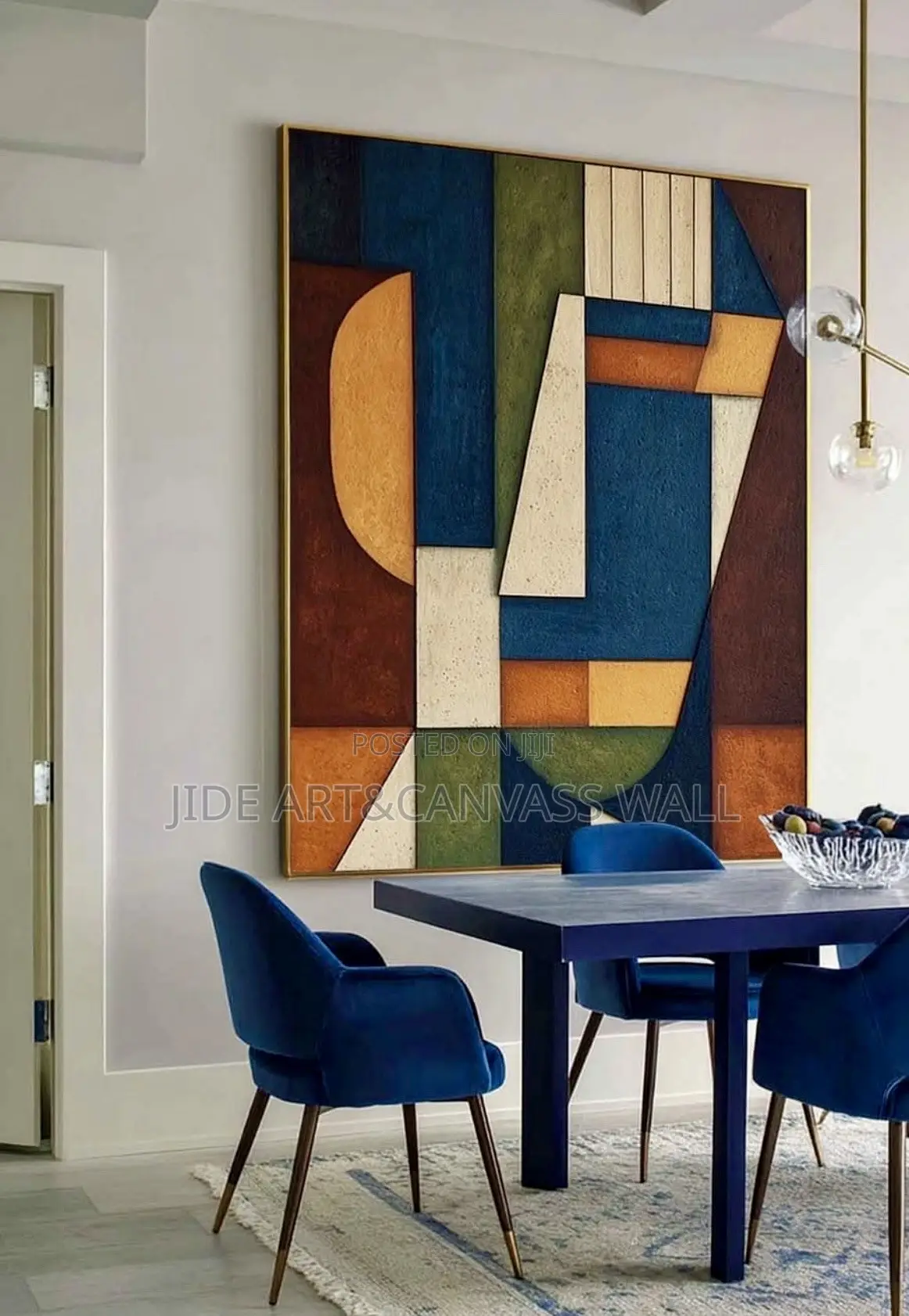 Abstract Art Designs on a Rough Texture Material