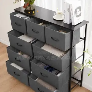 9 Compartments Fabric Chest Drawer Storage Organizer