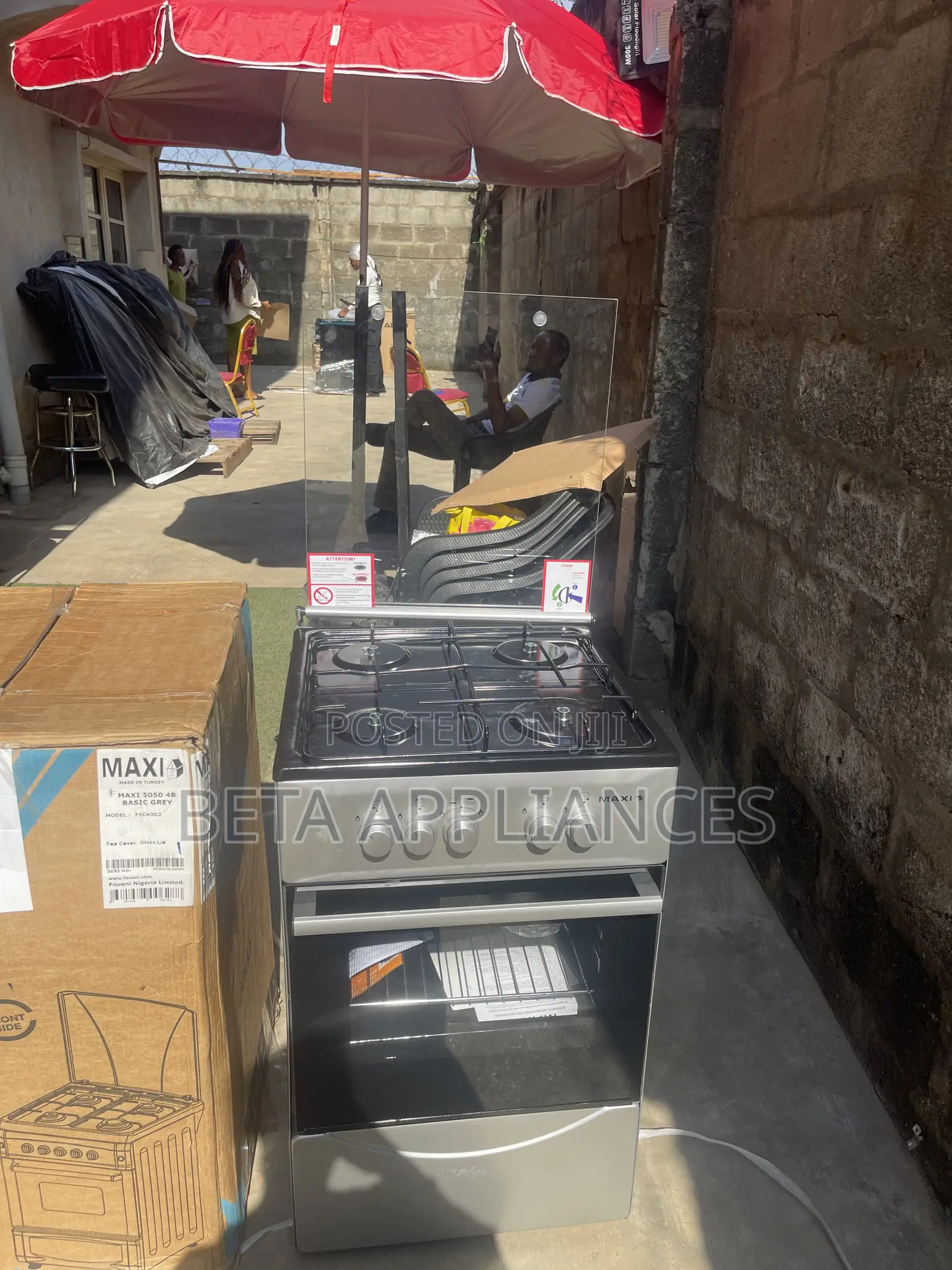 Maxi 4 Burner Standing Kitchen Gas Stove
