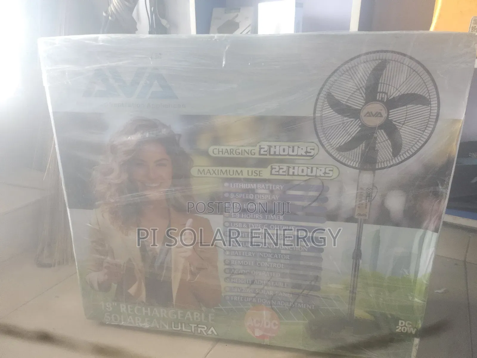 Solar Rechargeable Fan