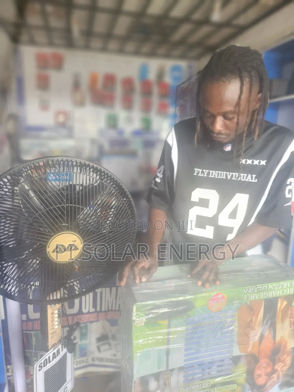 Solar Rechargeable Fan