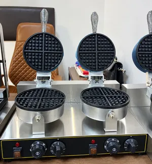 Double Waffle Maker Round