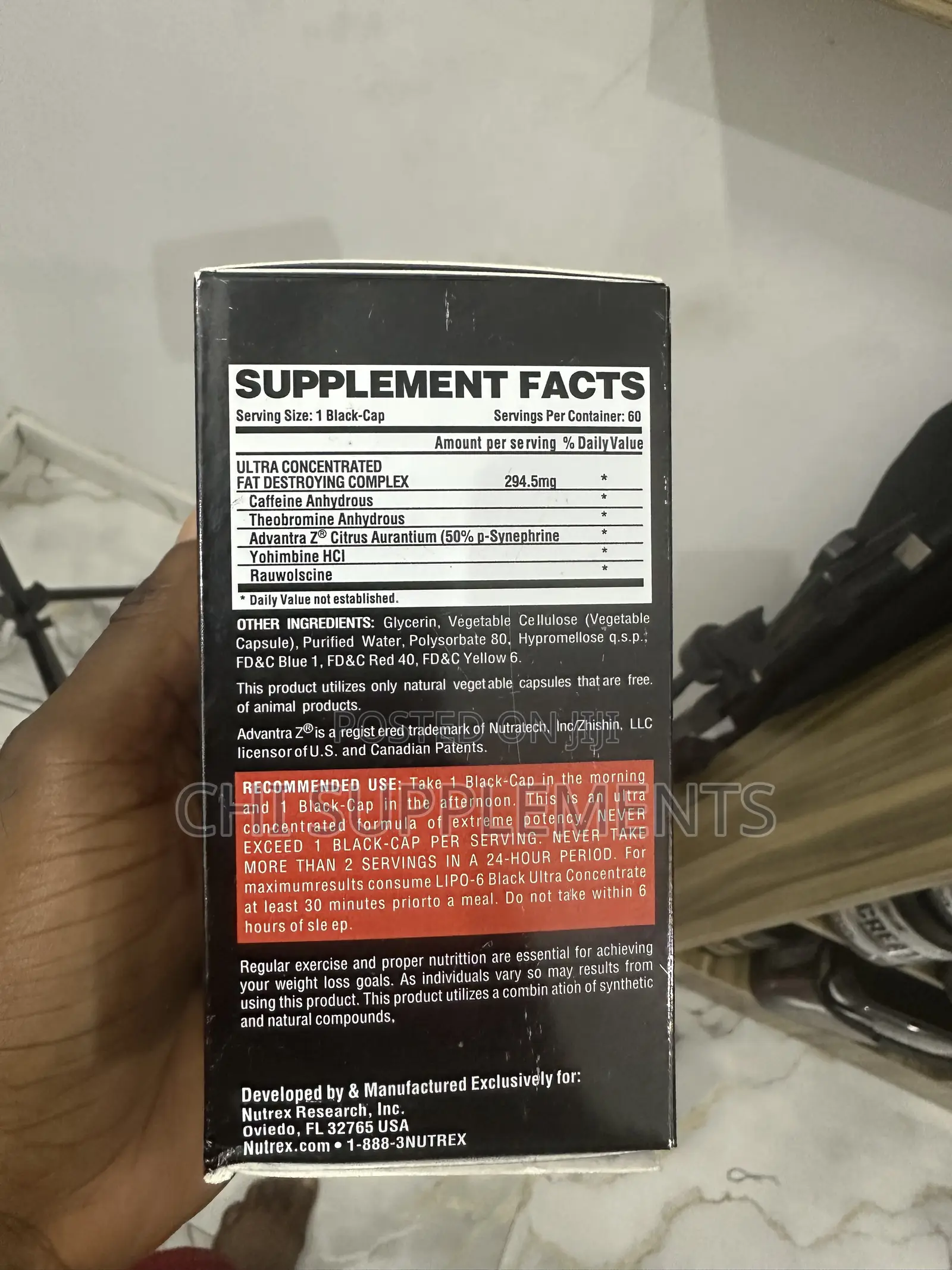 Nutrex Lipo6 Black