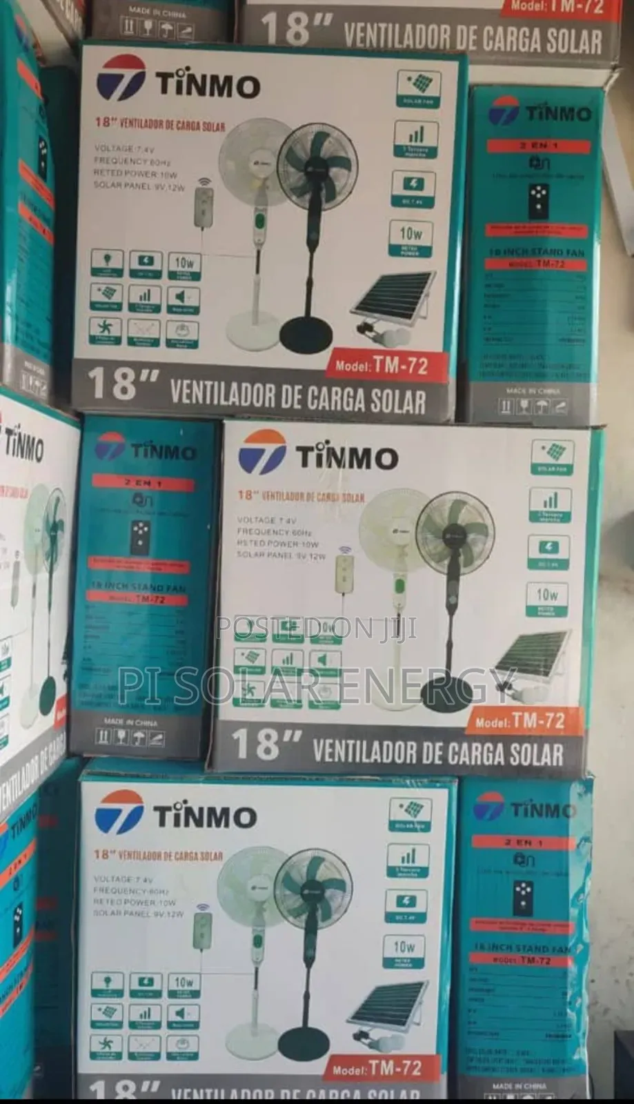 TINMO Solar Rechargeable Fan