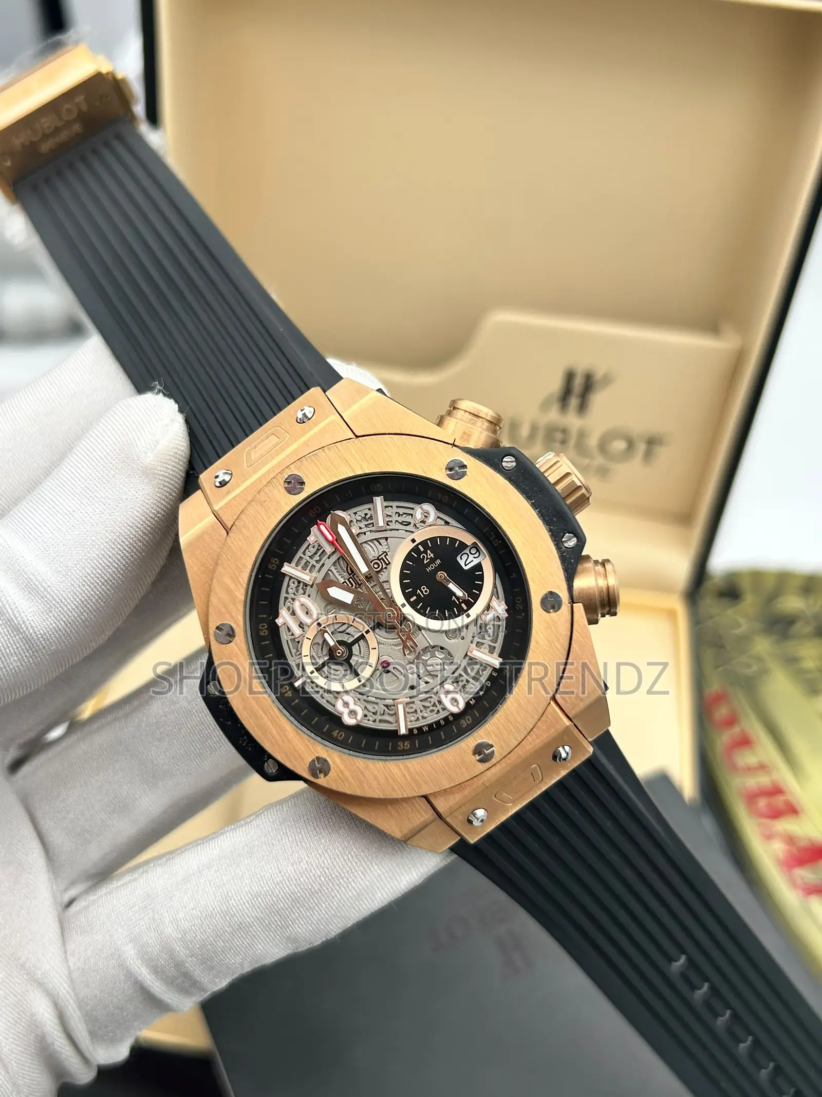 Hublot Automatic Watch | Rubber Strap & Luxury Style