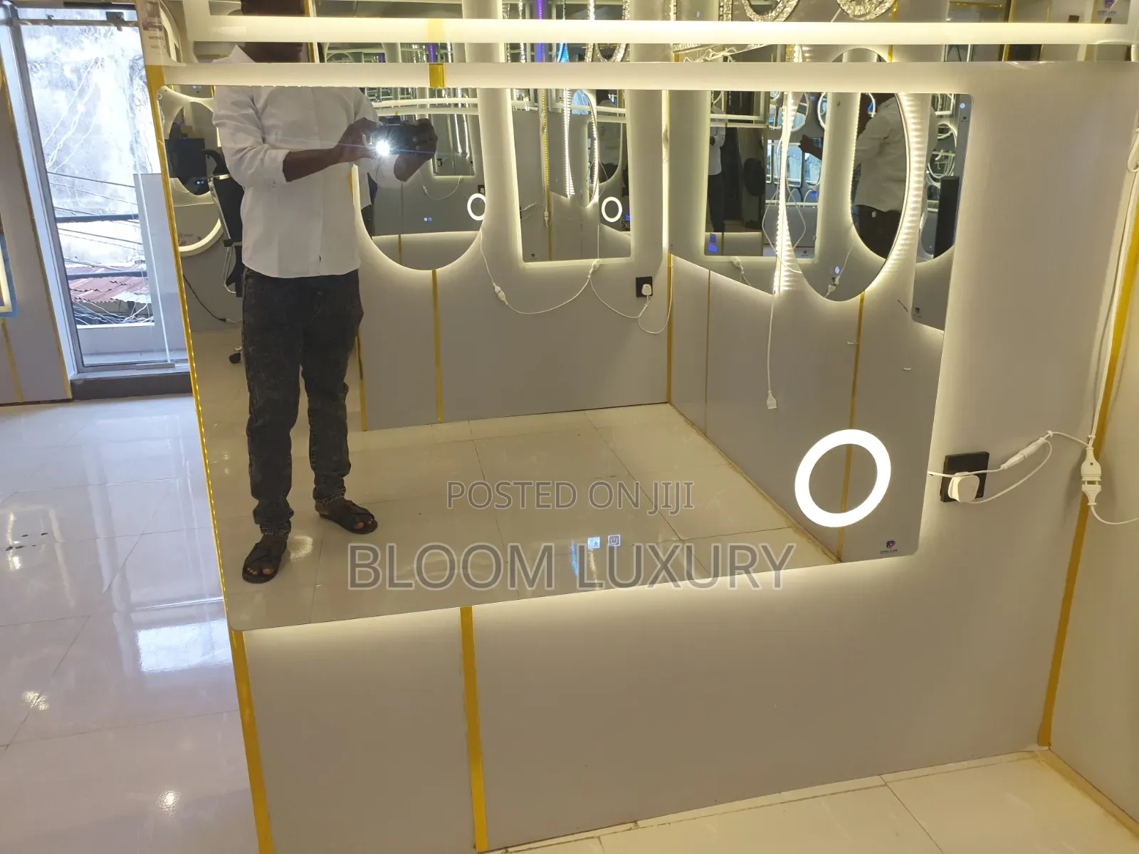 Soft Touch 3 Color LED Mirror