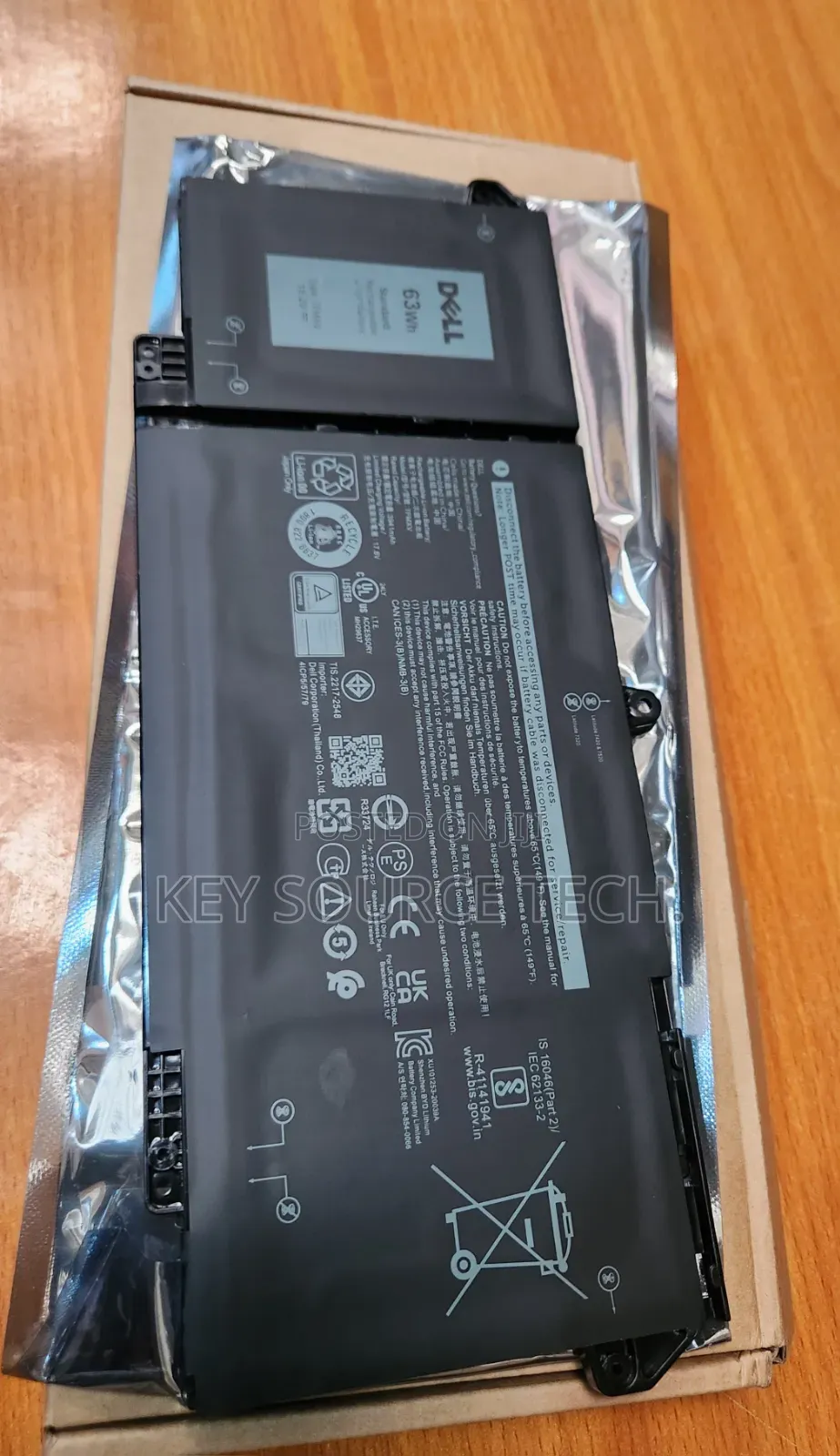 Dell Latitude 5320 7320 7420 7520 Laptop Battery 7fmxv 63wh (ORIGINAL)