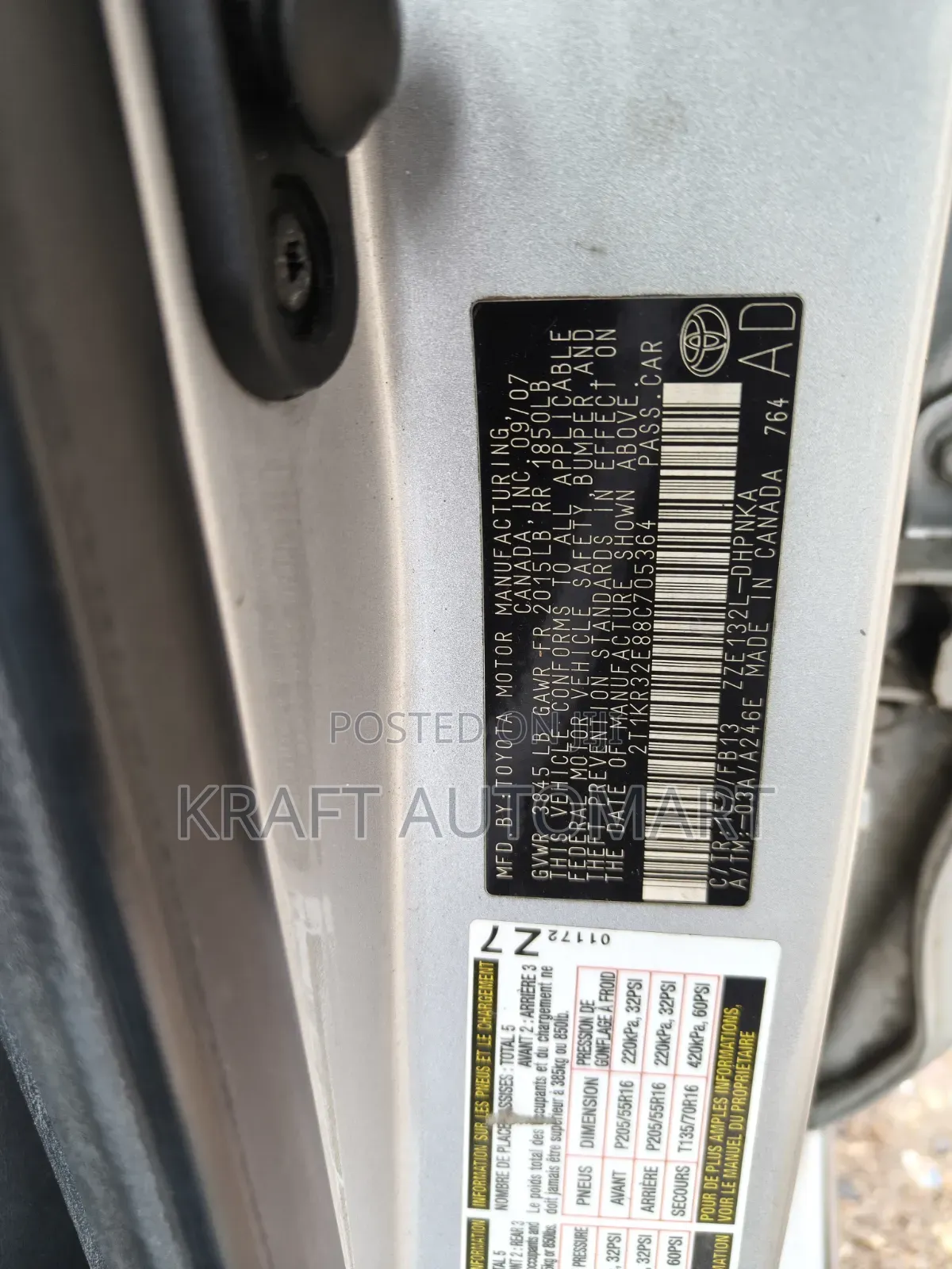 Toyota Matrix 2008 Silver