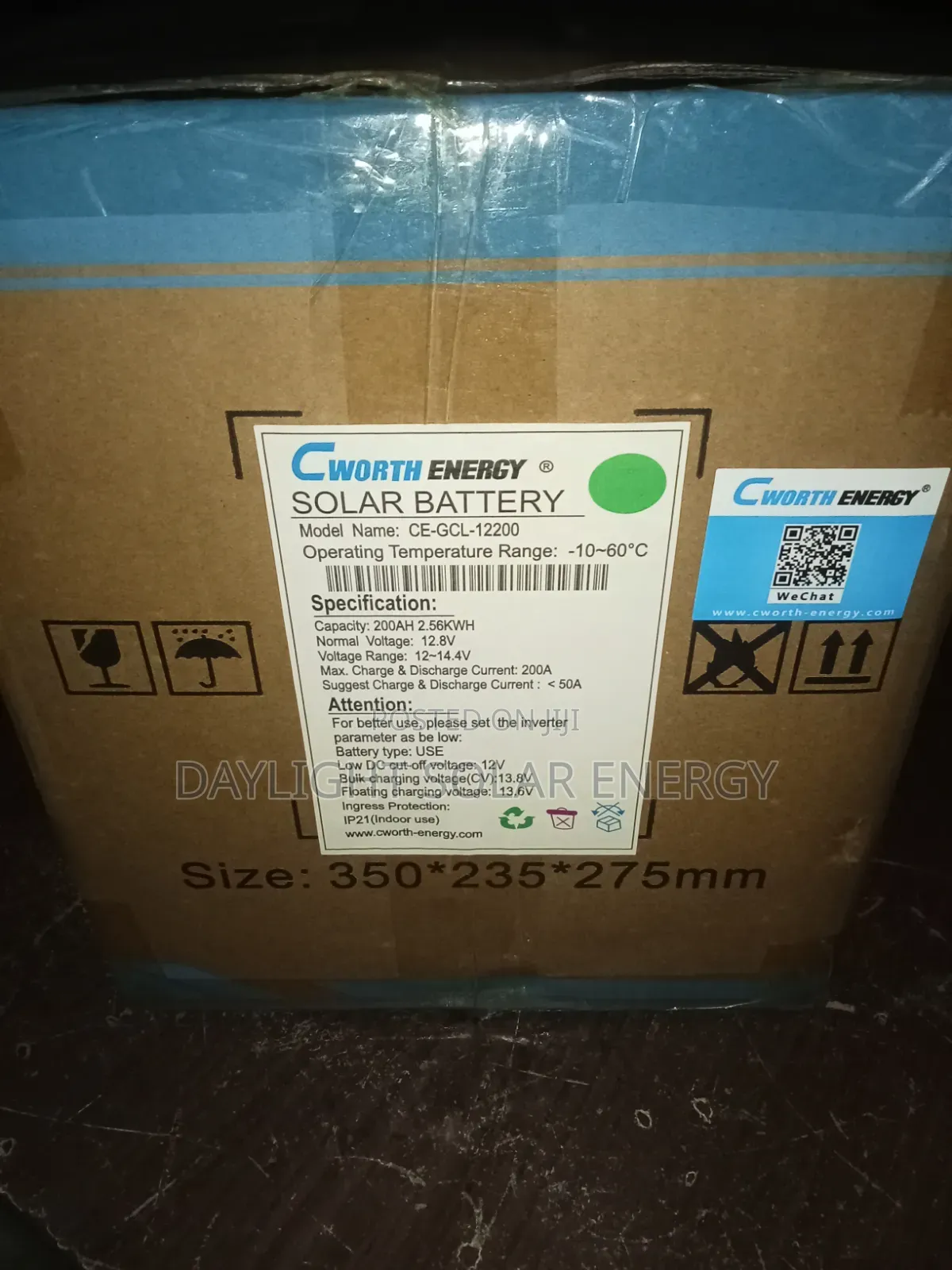 200Ah Cworth Lithium Battery 12volt