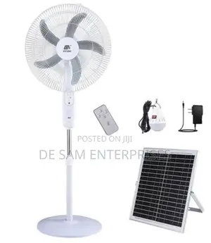 Rechargeable Solar Fan