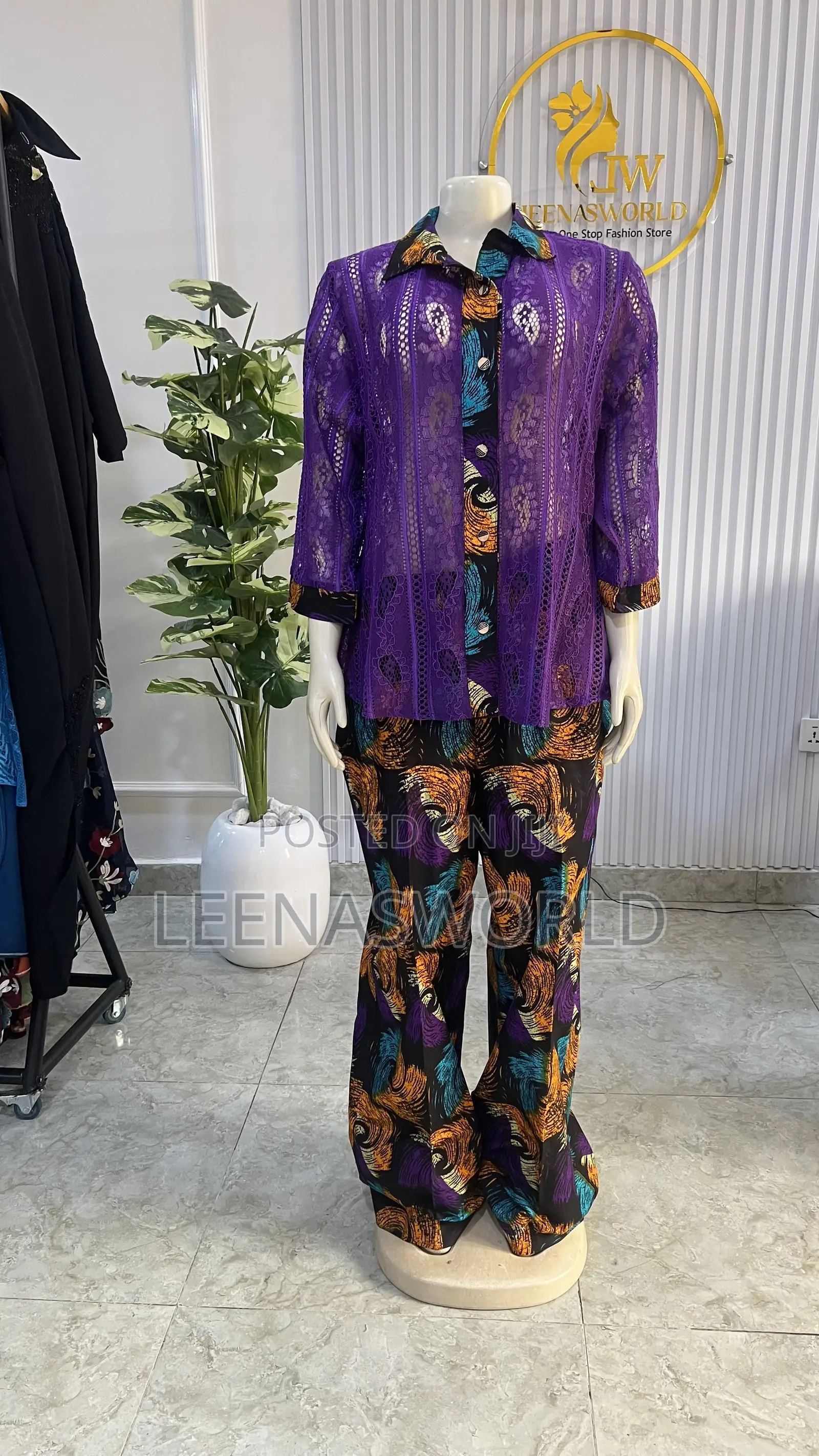 Ankara and Lace 2pcs