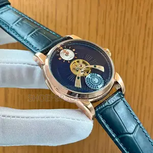 Patek Philippe Automatic Tourbillon-Style Watch | Leather Strap