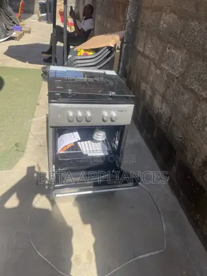 Maxi 4-Burner Freestanding Gas Stove – Grey