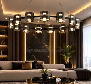 Nordic Branch Glass Ball Led Chandeliers Dimmable for Living Room