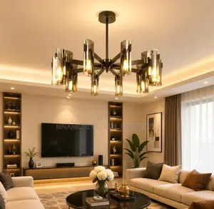 Nordic Branch Glass Ball Led Chandeliers Dimmable for Living Room