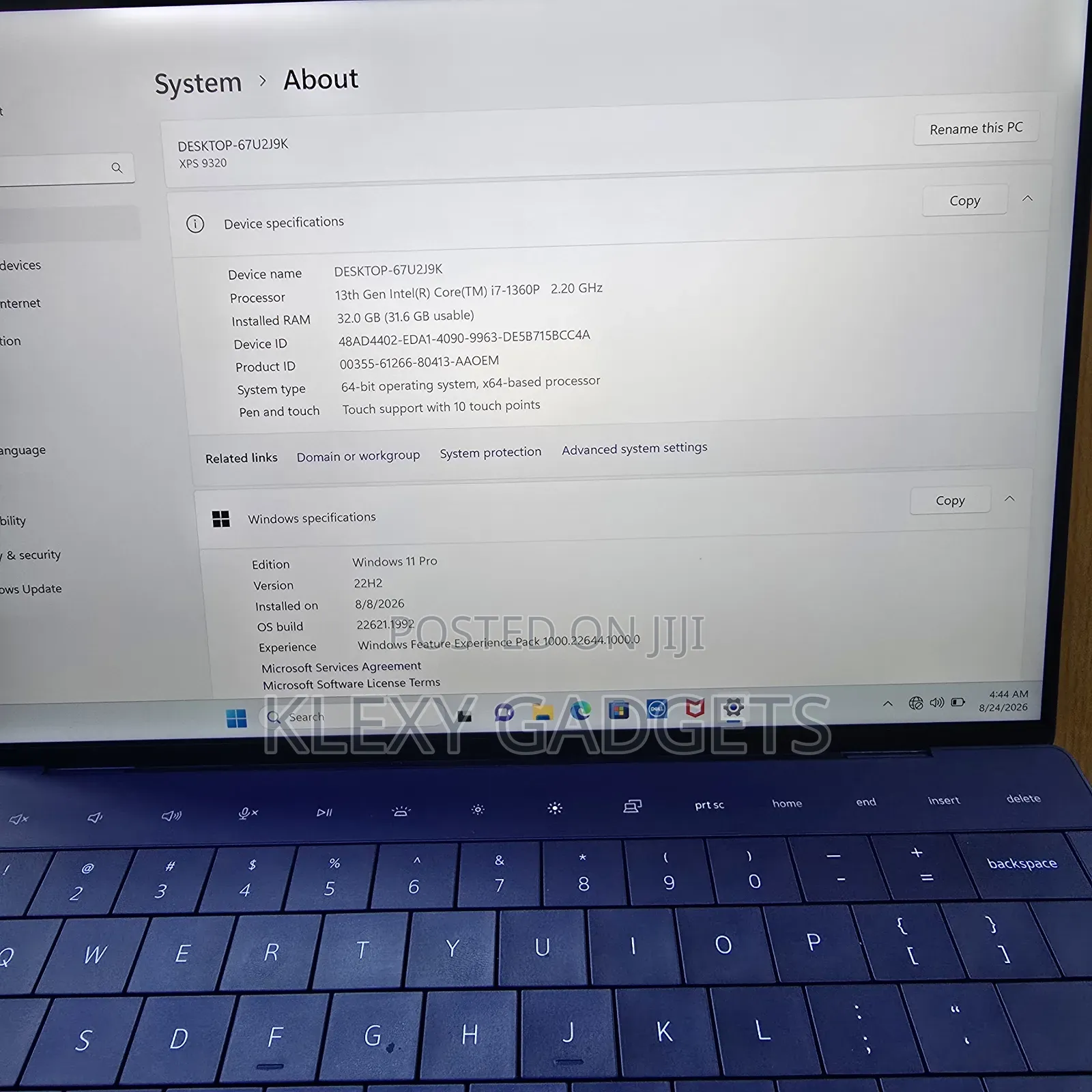 Laptop Dell XPS 13 9320 32GB Intel Core i7 SSD 1T