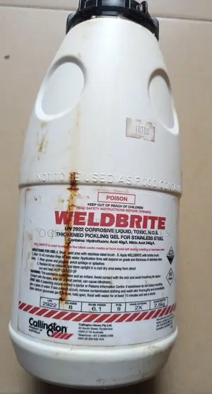 Weldbright Pickling Gel 2.5kg Corrosive Liquid Cleaner.