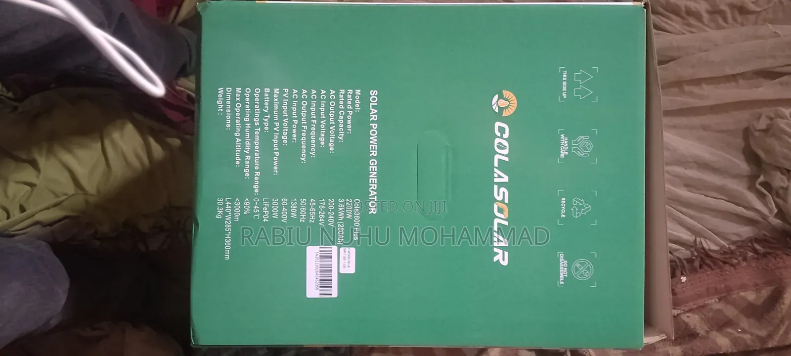 Solar Generator Cola 3600 Plus
