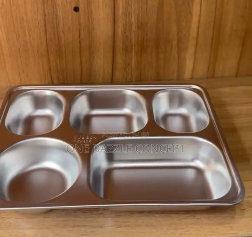 5 Component Stainless Dinner Tray