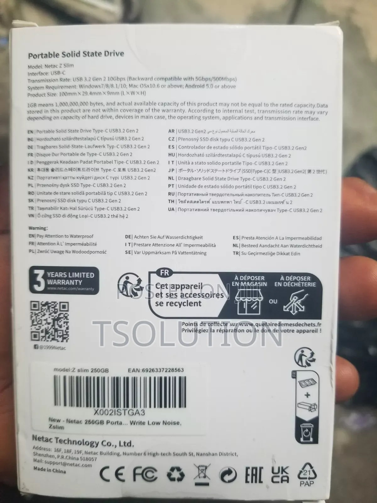 Netac 250GB Portable