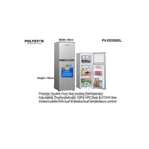 Polystar Double Door Inverter Refrigerator - PV-DD250DL