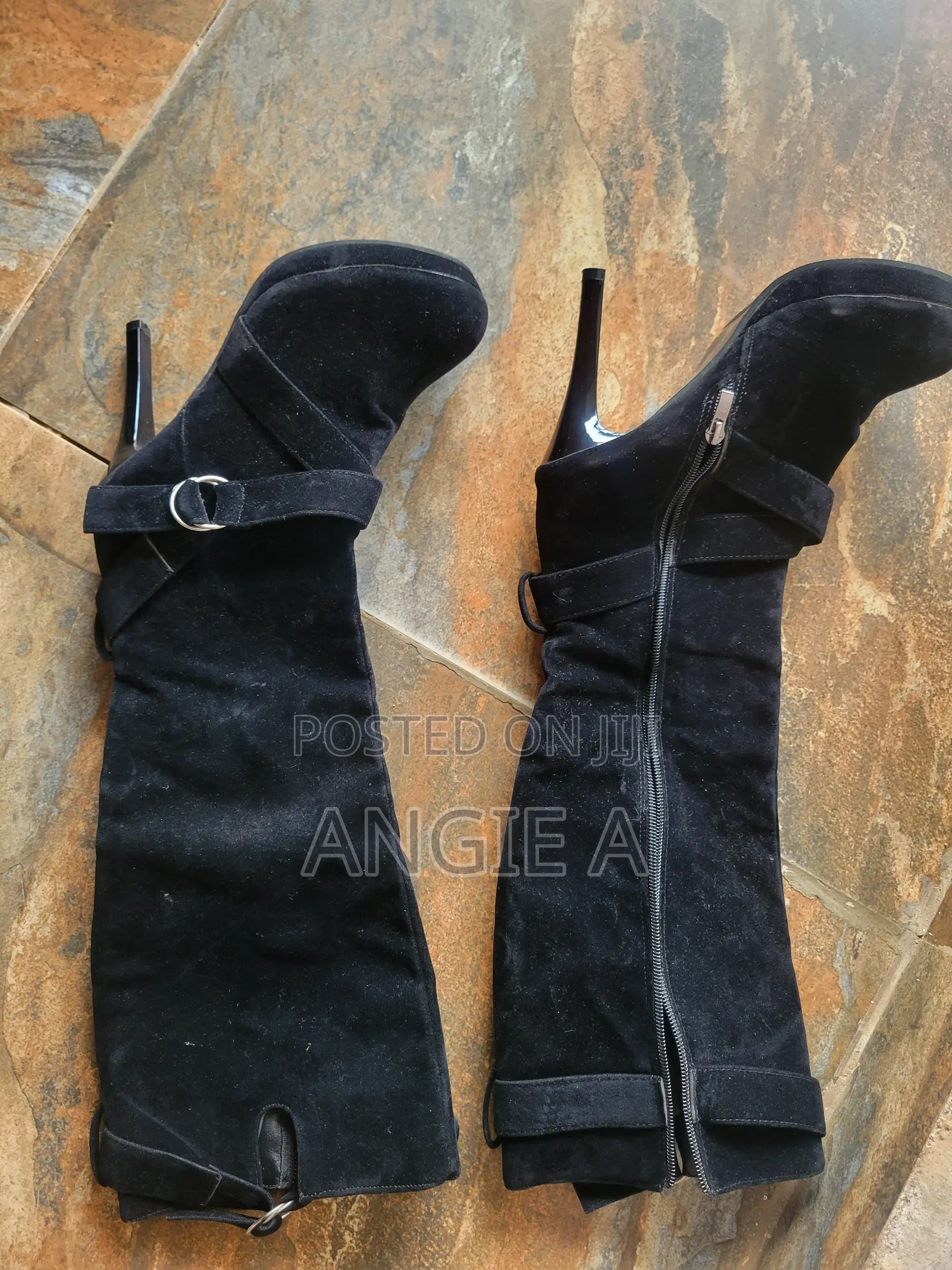 Black Suede Boots