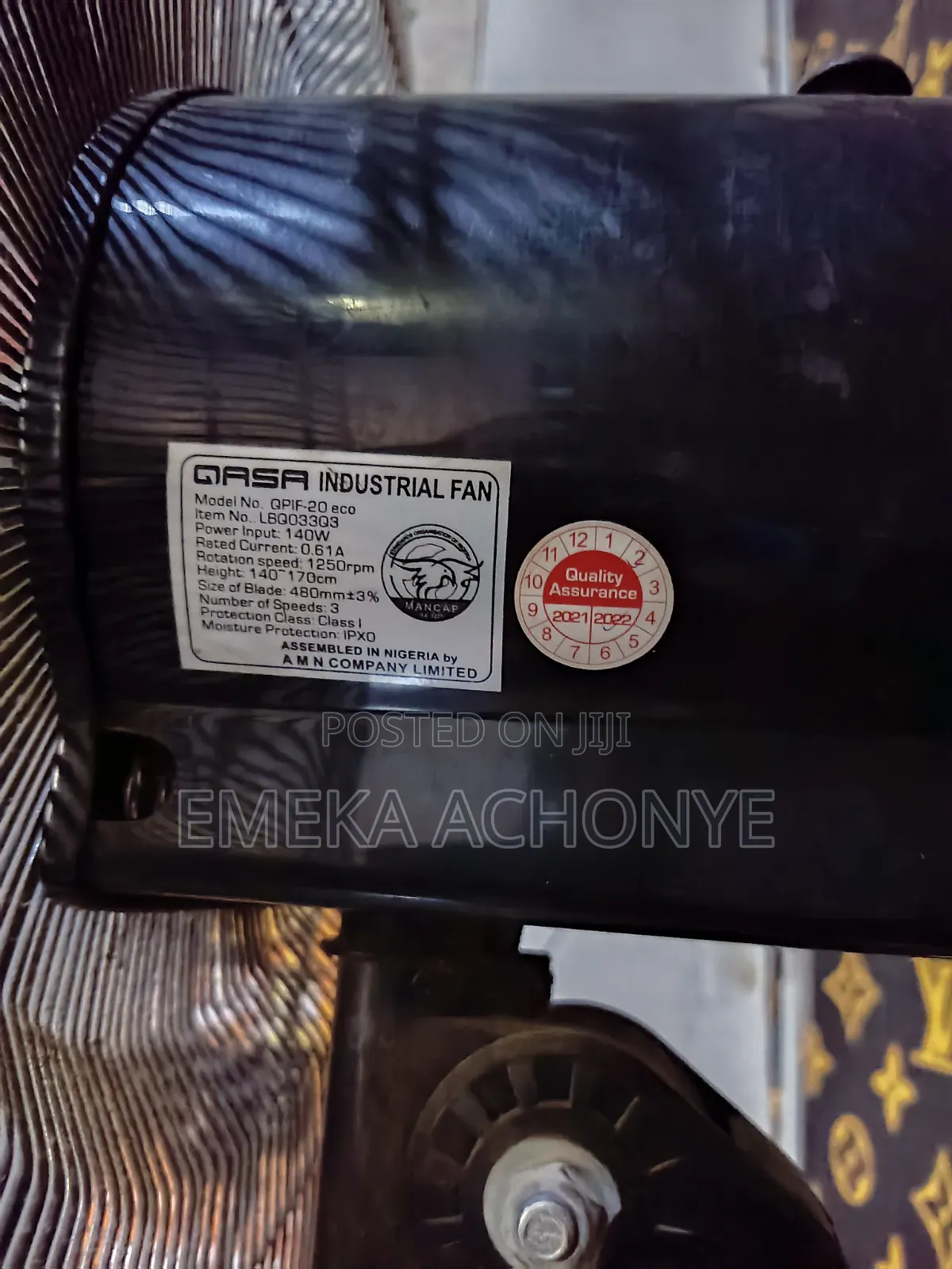 20 Inch Qasa Industrial Fan