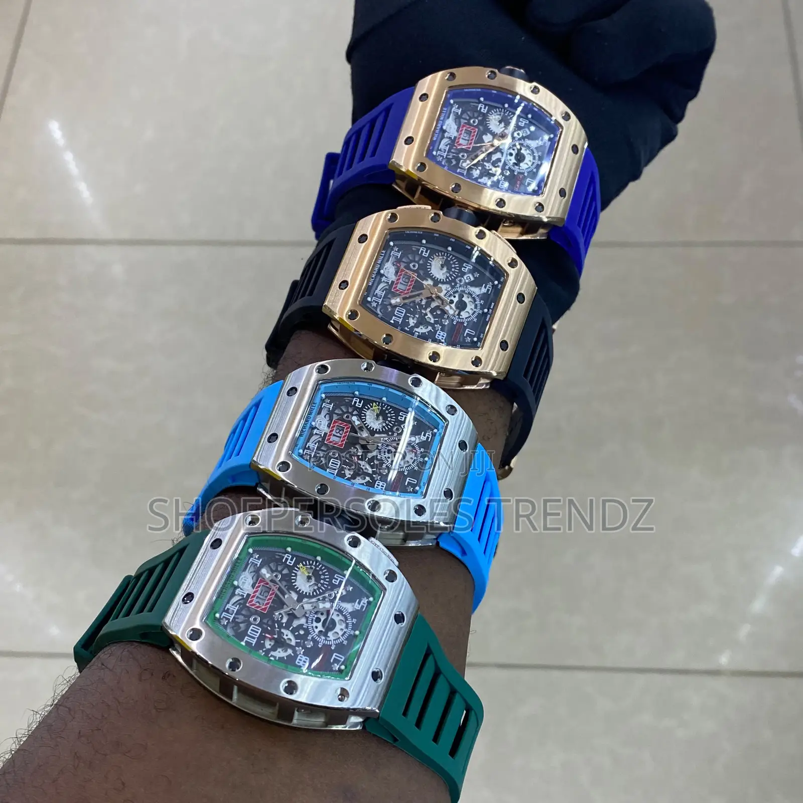 Richard Mille Automatic Watch | Rubber Strap & Luxury Design