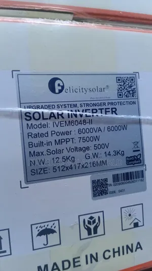 6kva 48v Felicity Transformerless Hybrid Solar Inverter